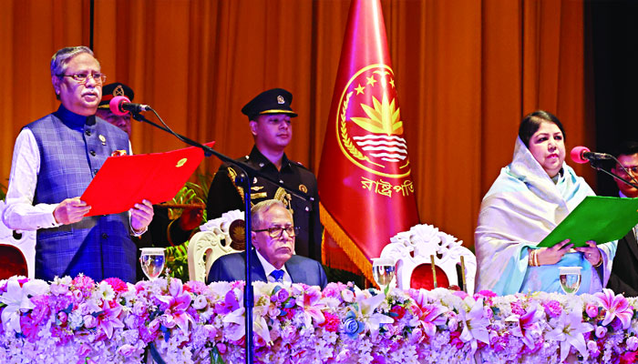 দায়িত্ব নিলেন রাষ্ট্রপতি সাহাবুদ্দিন