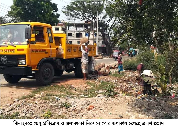 ঝিনাইদহে ডেঙ্গু প্রতিরোধ ও জলাবদ্ধতা নিরসনে ক্র্যাশ প্রোগ্রাম