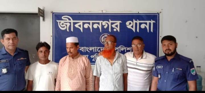 জীবননগরে বিএনপি-জামায়াতের চার নেতা-কর্মী গ্রেপ্তার