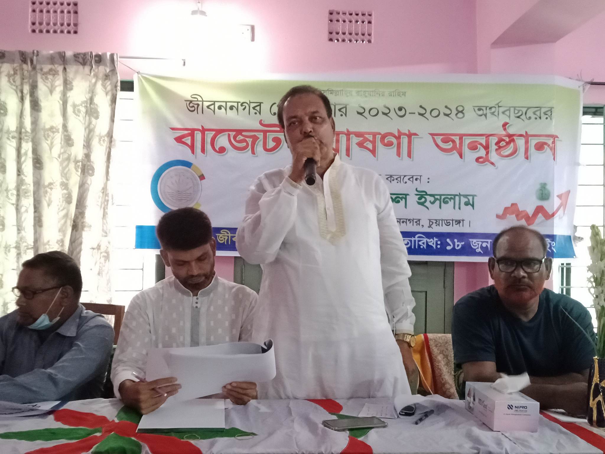 জীবননগর পৌরসভার ২০২৩-২৪ অর্থবছরের বাজেট ঘোষণা