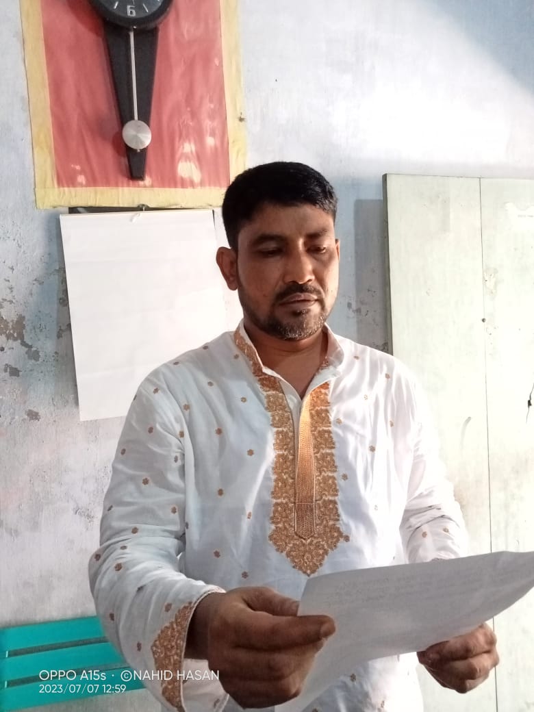 জেহালা ইউপি চেয়ারম্যান শিলনের পাল্টা সংবাদ সম্মেলন