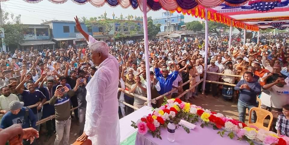 পুনরায় আ.লীগের দলীয় মনোনয়ন পাওয়ায় এমপি ছেলুন জোয়ার্দ্দারকে গণসংবর্ধনা