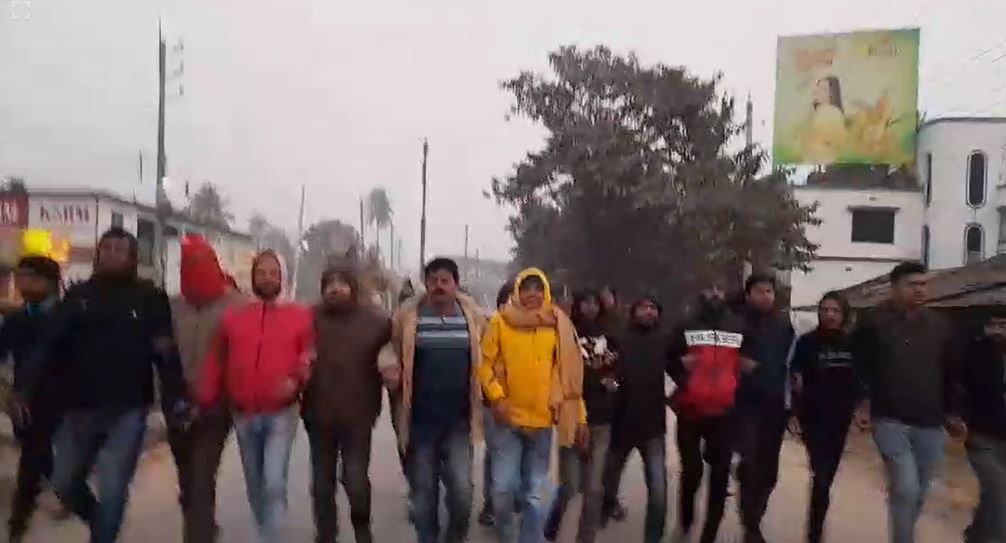 চুয়াডাঙ্গা ও ঝিনাইদহে হরতালের সমর্থনে বিএনপির মিছিল