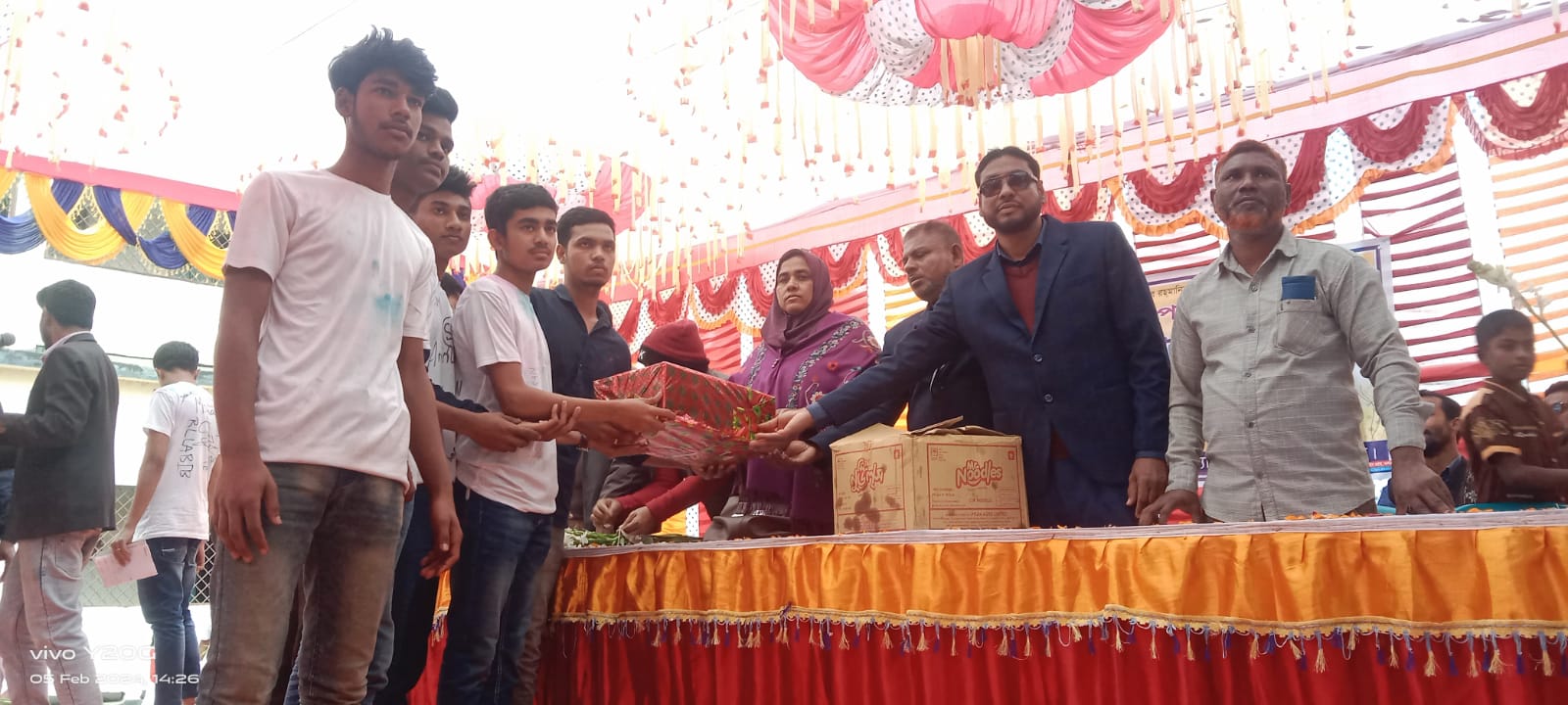 কার্পাসডাঙ্গা মাধ্যমিক বিদ্যালয়ে এসএসসি পরীক্ষার্থীদের বিদায়