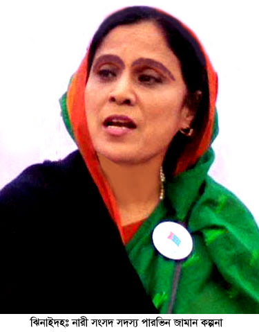 পারভীন জামান কল্পনা ঝিনাইদহের নারী সংসদ সদস্য মনোনীত
