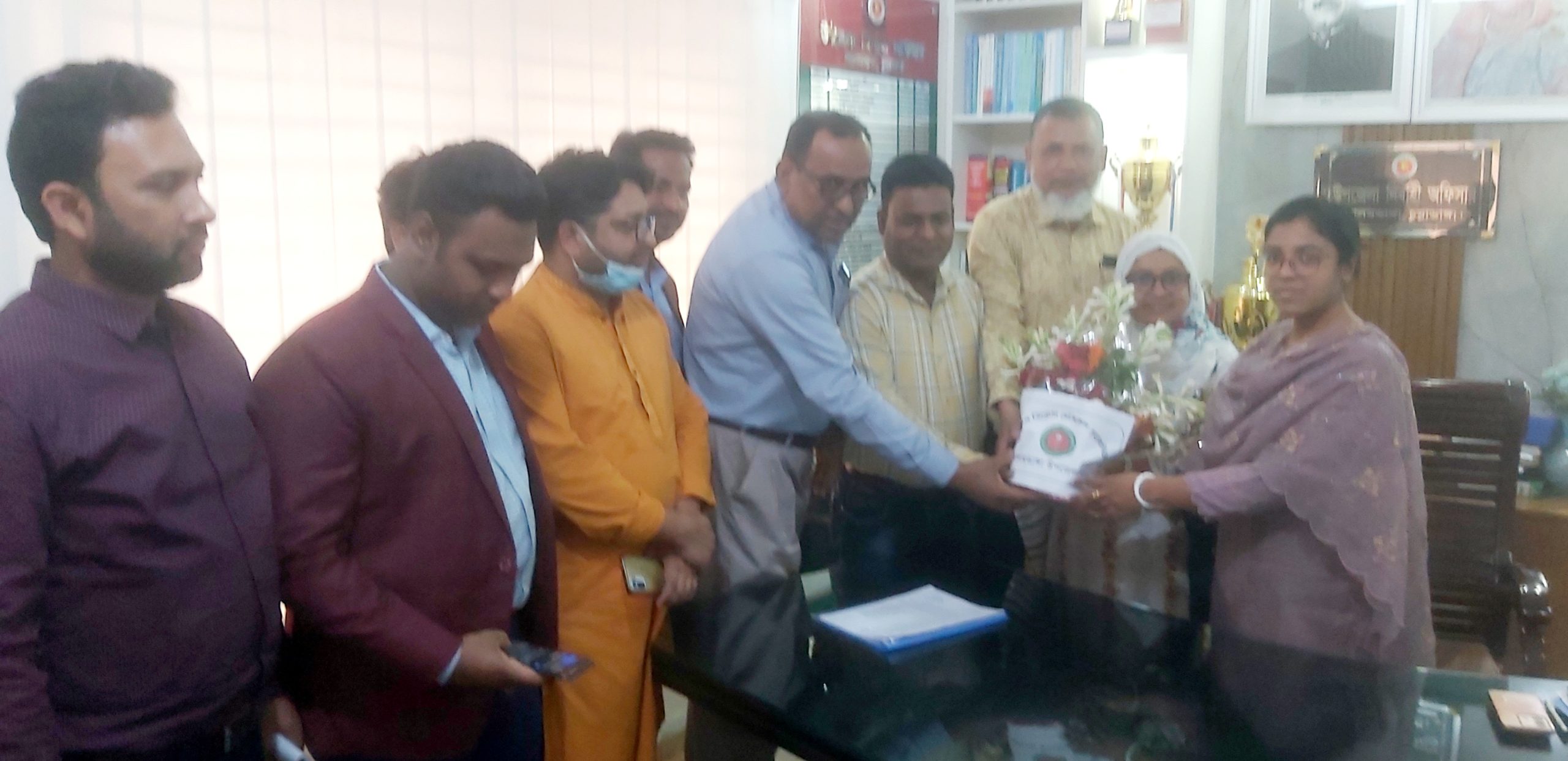 বাংলাদেশ ডিপ্লোমা মেডিকেল অ্যাসোসিয়েশন প্রতিনিধিদের সাথে ইউএনওর সৌজন্য সাক্ষাৎ