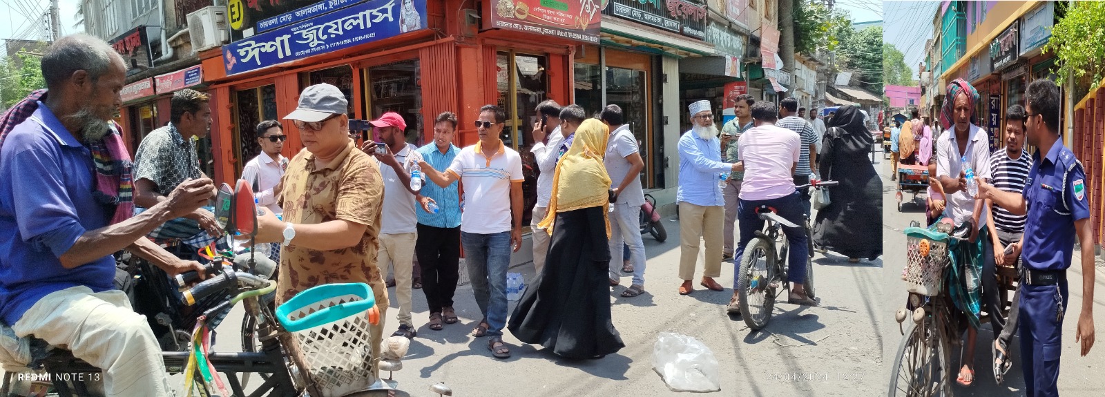 আলমডাঙ্গায় তৃষ্ণার্তদের মাঝে বিশুদ্ধ পানি বিতরণ