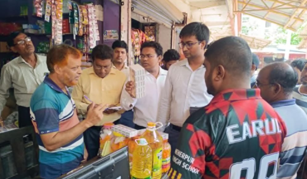 মেহেরপুরে ২ ব্যবসায়ীর ৫৪ হাজার টাকা জরিমানা