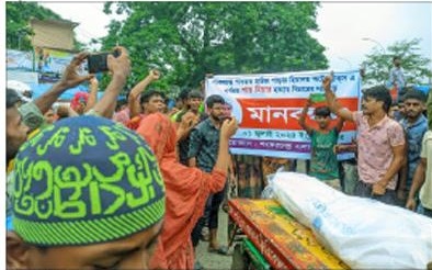 চুয়াডাঙ্গায় ইটভাটা শ্রমিকের লাশ নিয়ে বিক্ষোভ