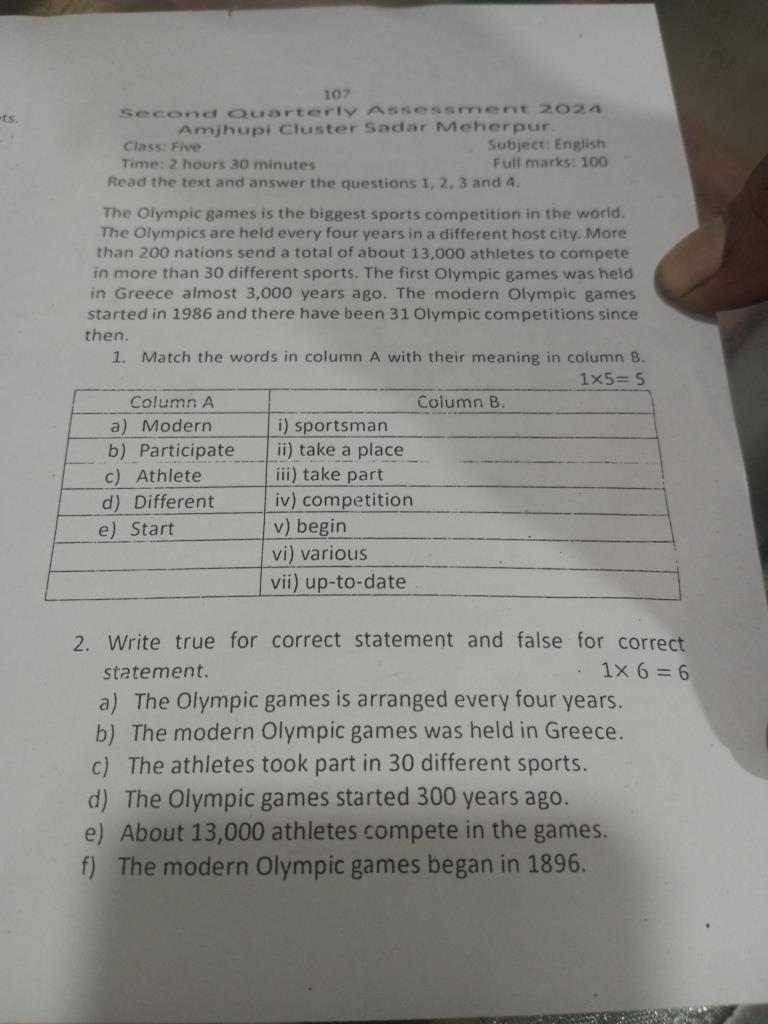 পরীক্ষার আগেই ক্লাসে পাওয়া গেল প্রশ্নপত্র