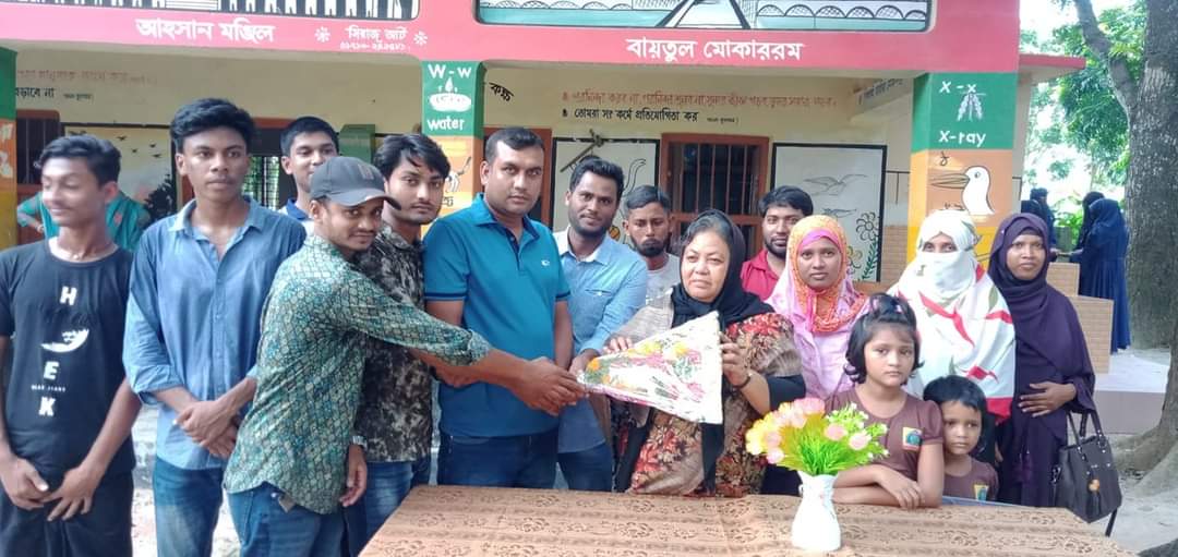বন্ডবিল প্রাথমিক বিদ্যালয়ের প্রধান শিক্ষকের বিদায় সংবর্ধনা