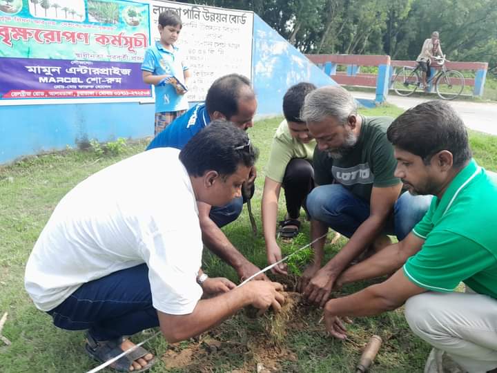 ‘স্বাধীনতা পরবর্তী প্রজন্ম’ ব্যানারে আলমডাঙ্গায় বৃক্ষ রোপণ 