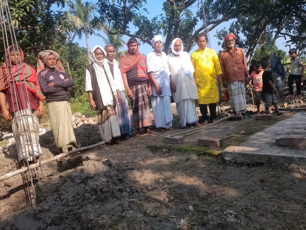 মরমী সাধক ফকির আবতাব শাহের সমাধীস্থলের ভিত্তিপ্রস্তরের স্থাপন