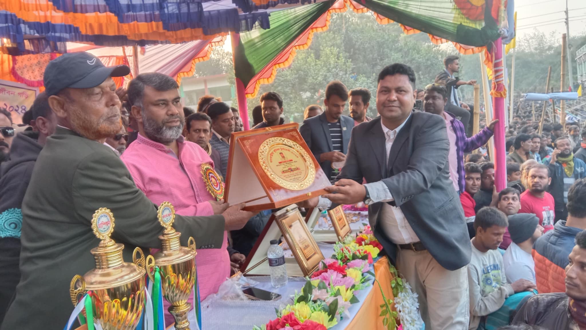 ভাংবাড়ীয়ায় ফুটবল টুর্নামেন্টের ফাইনাল ও পুরস্কার বিতরণ অনুষ্ঠানে বিএনপি নেতা শরীফ