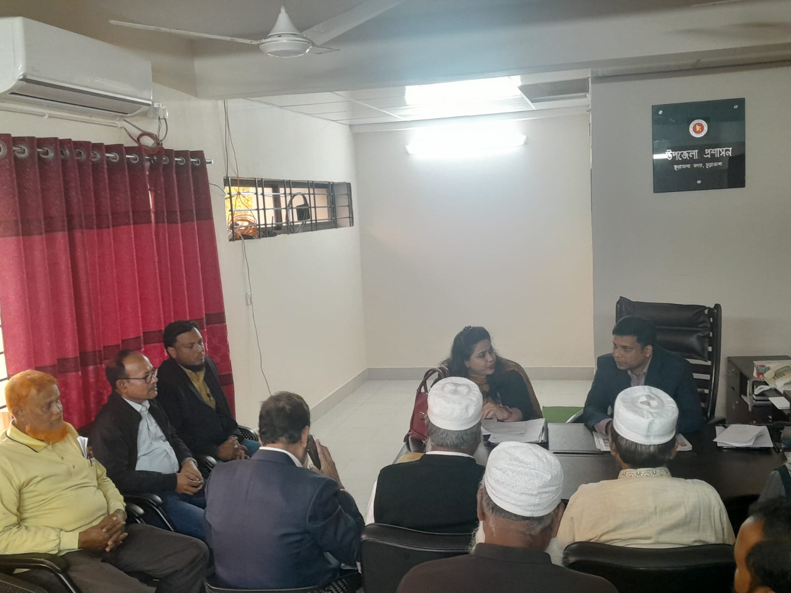 চুয়াডাঙ্গায় সার-বীজ মনিটরিং কমিটির সভায় ইউএনও এম সাইফুল্লাহ