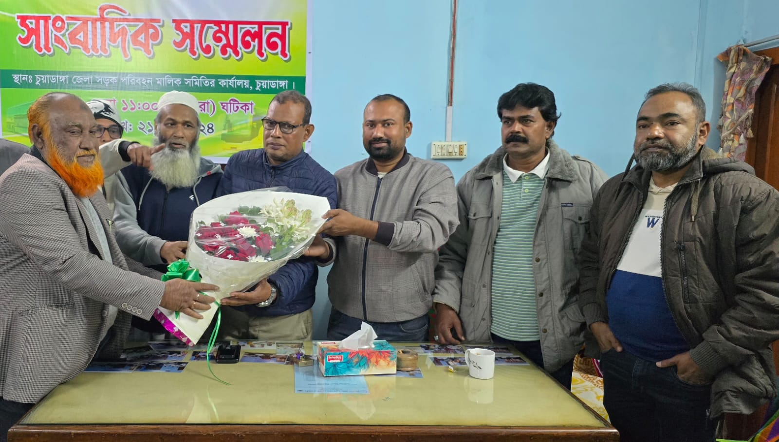 চুয়াডাঙ্গা ট্রাক মালিক গ্রুপের নবগঠিত আহ্বায়ক কমিটিকে সড়ক পরিবহন মালিক সমিতি ও যুবদলের শুভেচ্ছা