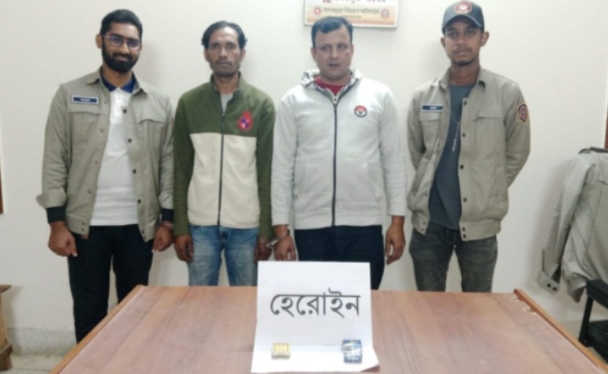 মেহেরপুরে হেরোইনসহ দুই মাদক ব্যবসায়ী গ্রেপ্তার