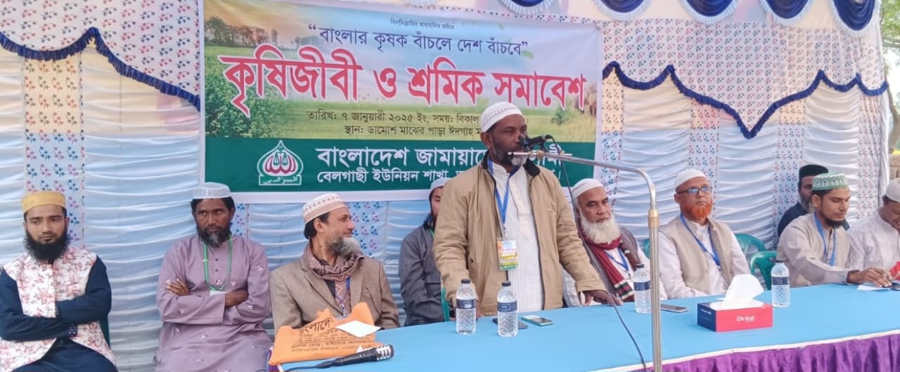 আলমডাঙ্গার ডামোশ গ্রামে কৃষিজীবী ও শ্রমিক সমাবেশ