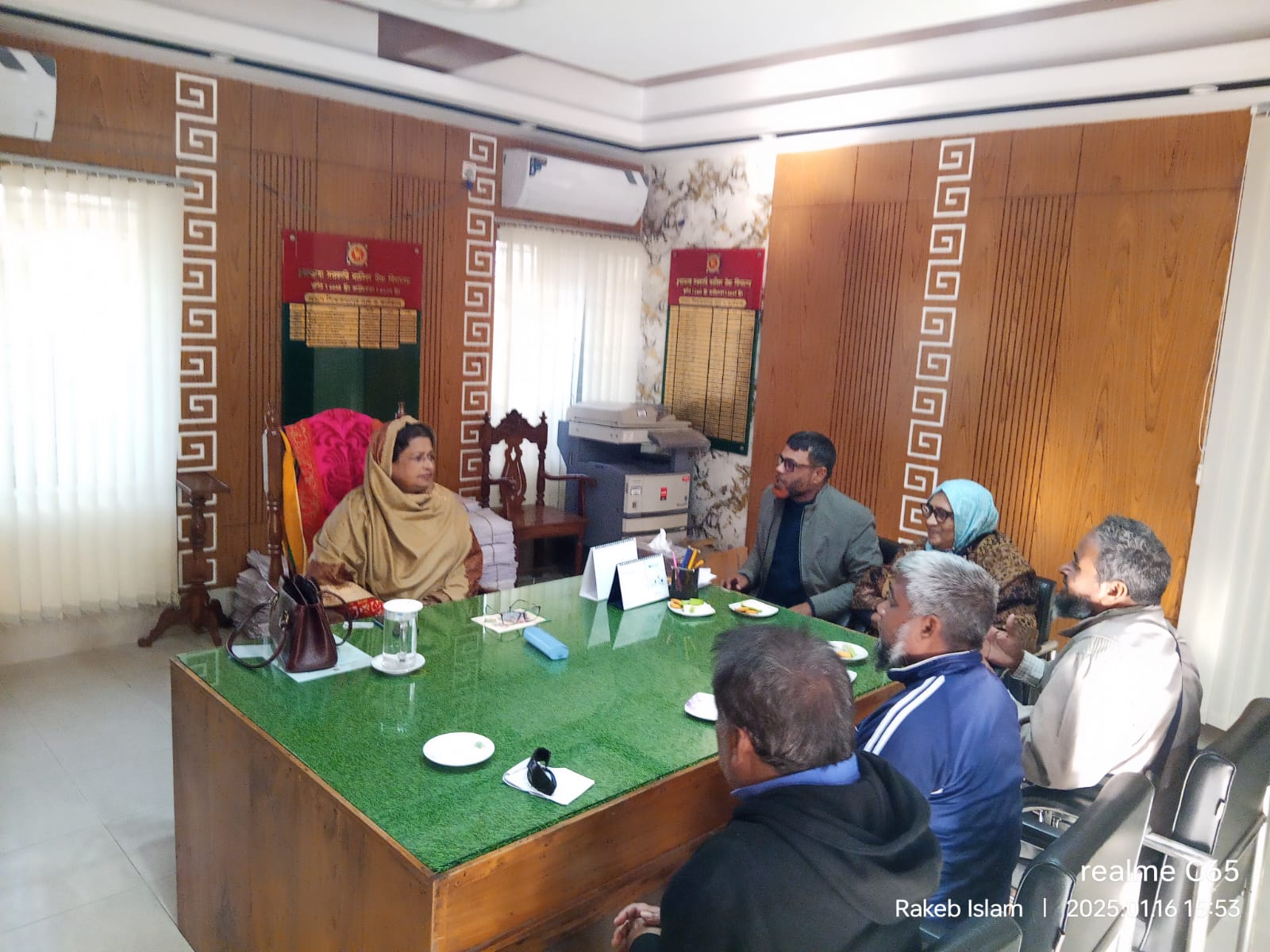 চুয়াডাঙ্গা জেলা শিক্ষা অফিসারের সঙ্গে শারীরিক শিক্ষার শিক্ষক সমিতির মতবিনিময়