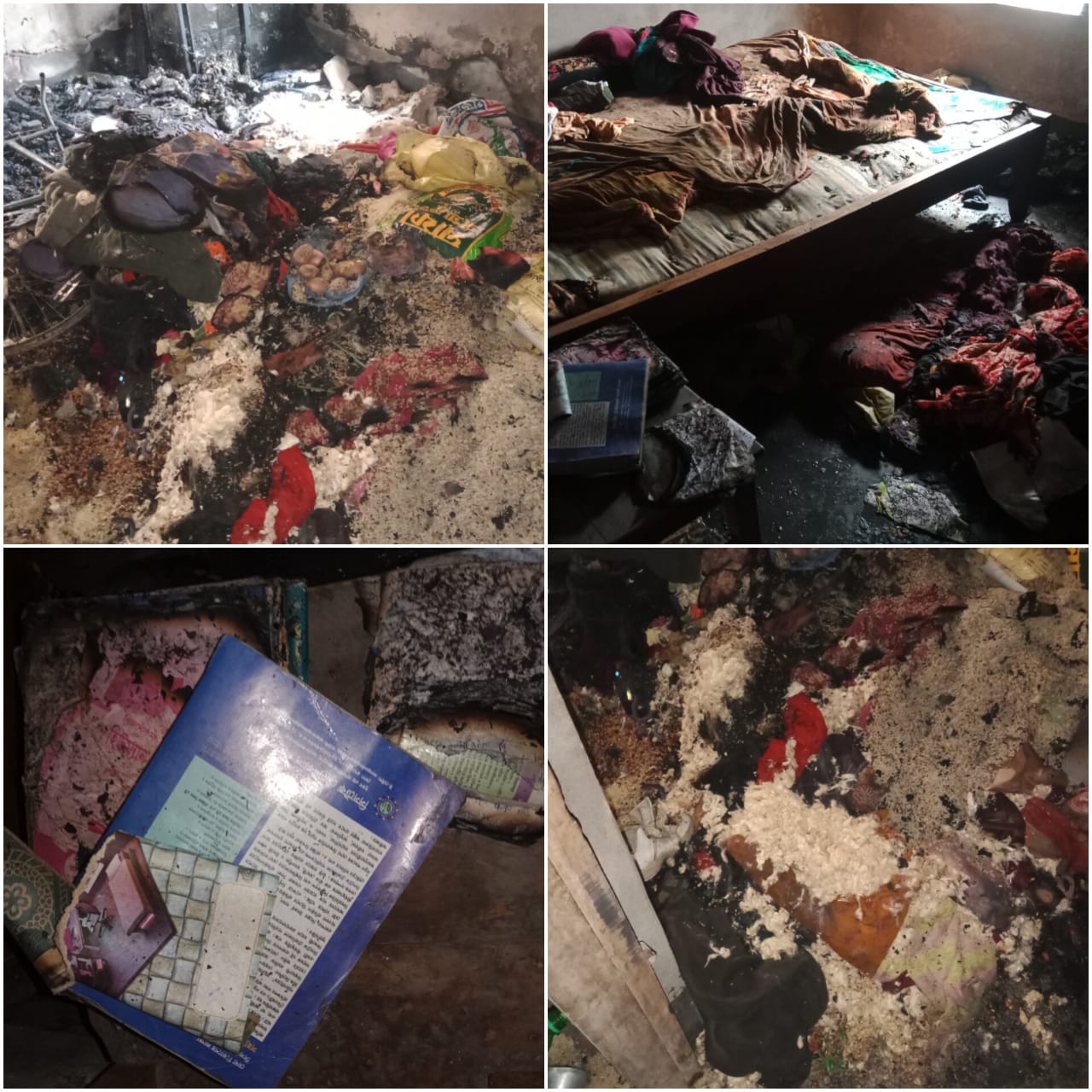 জীবননগর বাঁকায় দুর্বৃত্তদের আগুনে ঘর-দোকান ভস্মীভূত