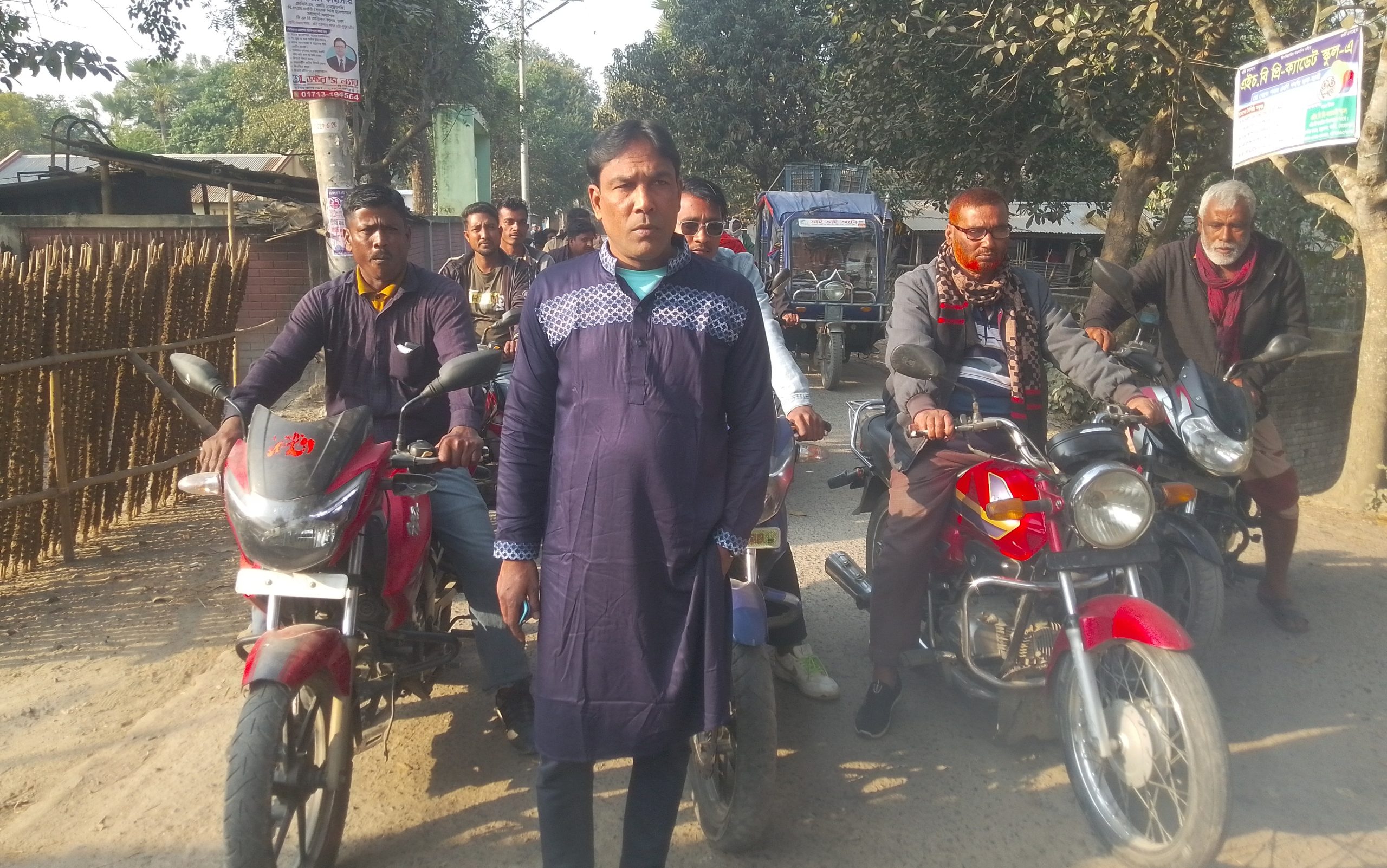 গাংনীতে মোটরসাইকেল র‌্যালি