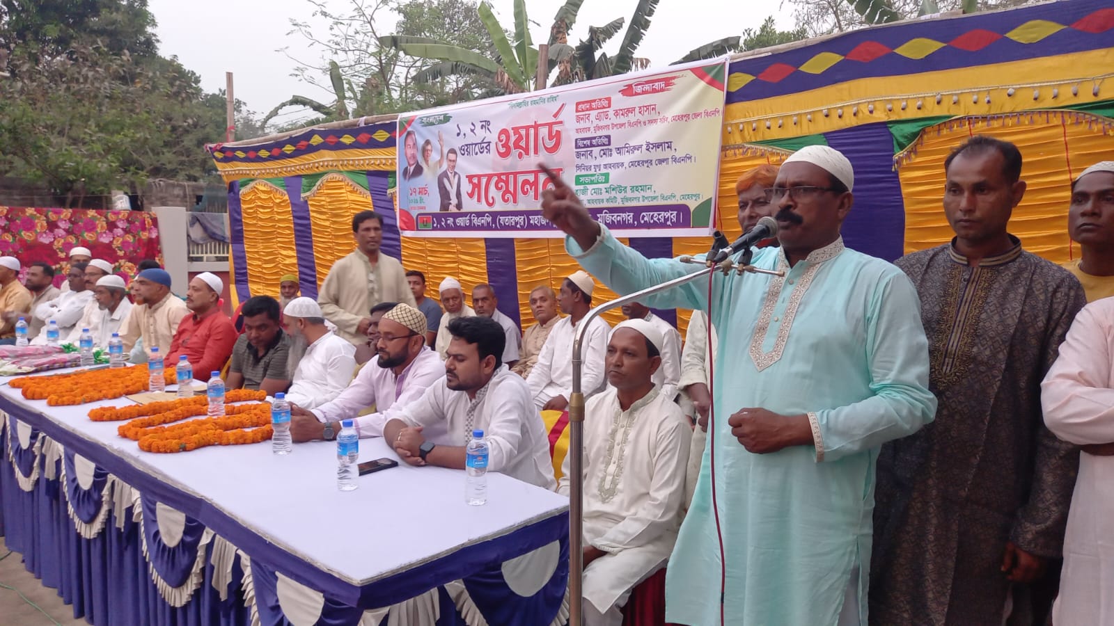 মুজিবনগরের মহাজনপুরে সম্মেলন ও ইফতার