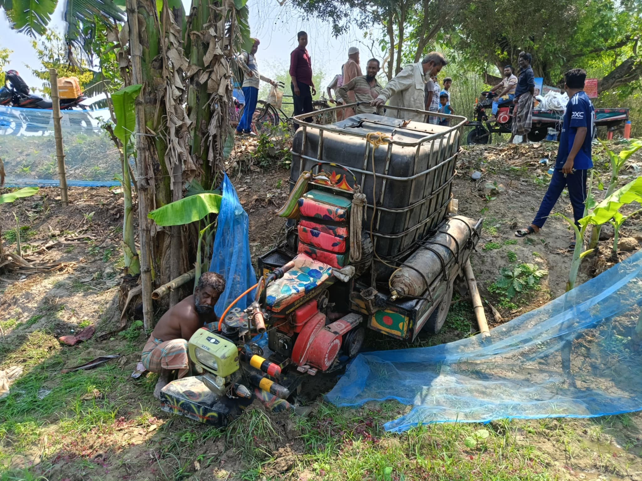 উথলীতে আলমসাধু ও পাখিভ্যানের সংঘর্ষে দুজন আহত