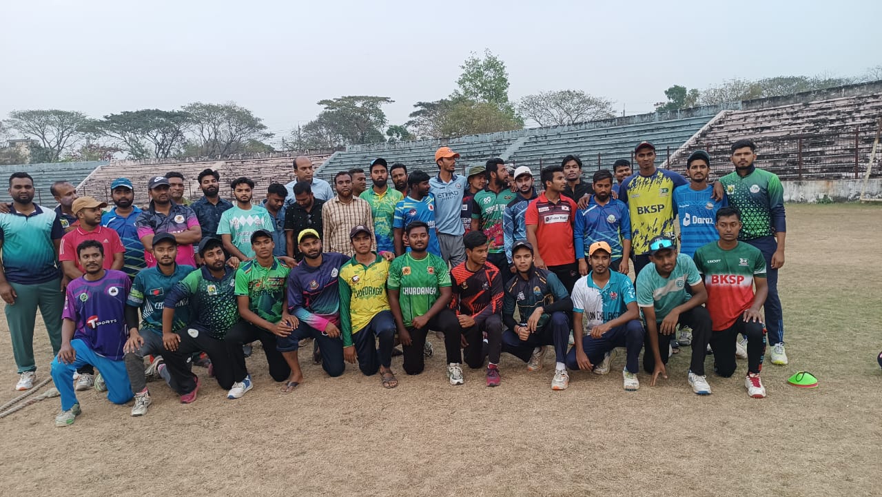 চুয়াডাঙ্গায় ন্যাশনাল চ্যাম্পিয়নশিপ ক্রিকেট প্রতিযোগিতার বাছাই শুরু