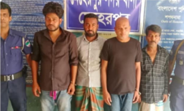 মেহেরপুরে বিভিন্ন মামলার ৫ আসামি গ্রেপ্তার