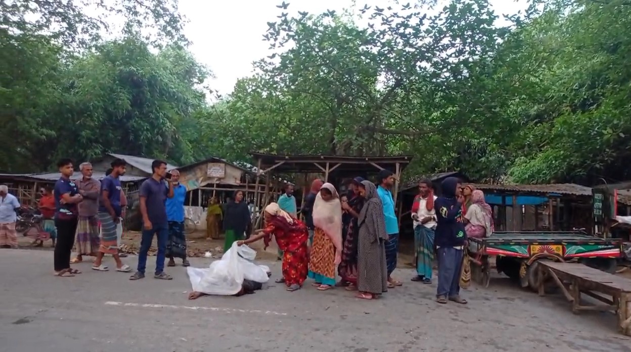 সড়কে ঝরল ভ্যানচালক ও চাল ব্যবসায়ীর তরতাজা প্রাণ